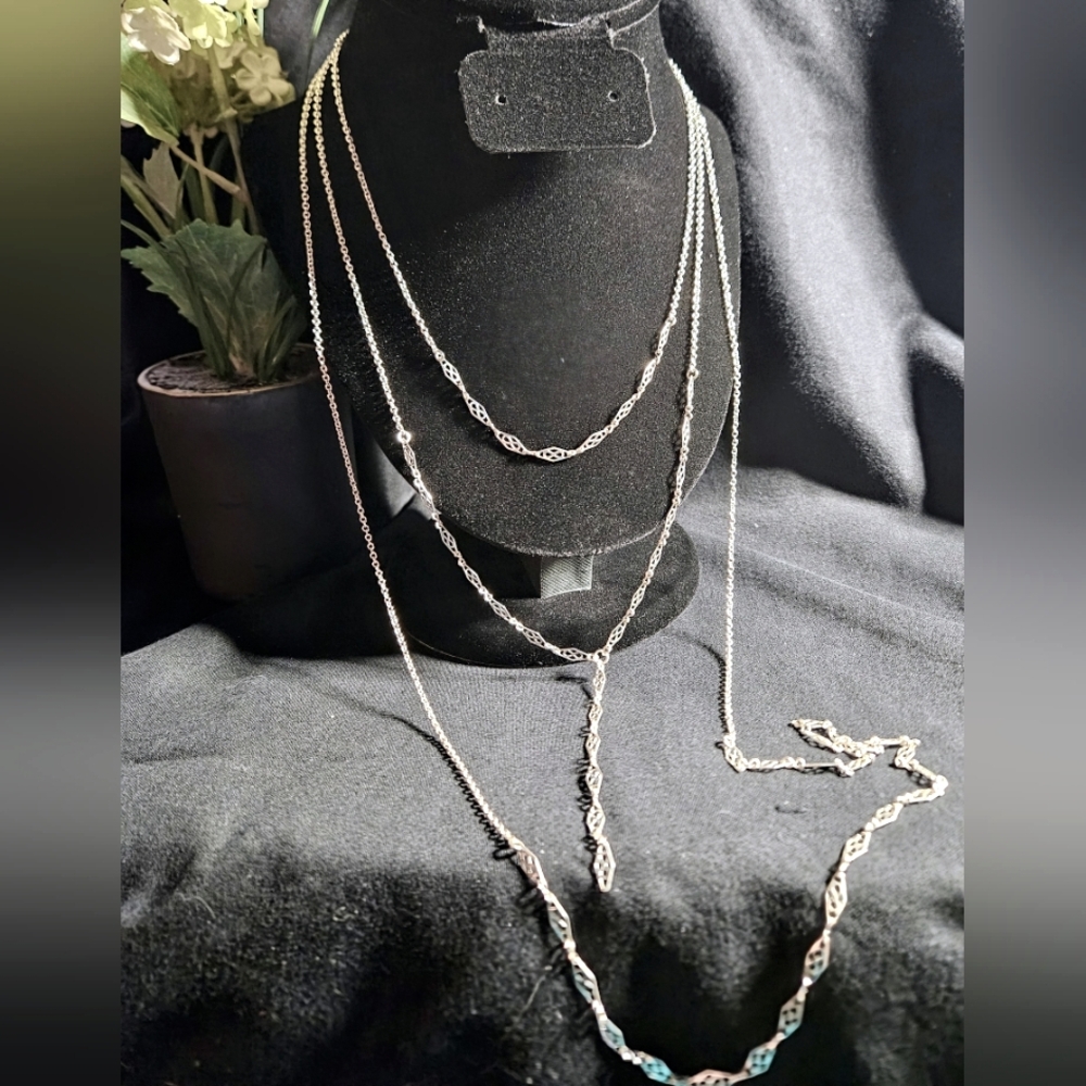 Premier Designs 3 Strand Layered Necklace